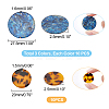   40Pcs 4 Colors Cellulose Acetate(Resin) Pendants KY-PH0001-39-4