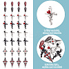 32Pcs 8 Style Alloy Pendants FIND-GO0001-89-3