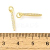 Leaf Rack Plating Brass Micro Pave Cubic Zirconia Pendants KK-S396-15-3