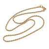 304 Stainless Steel Rope Chain Necklaces X-NJEW-R223-14-4