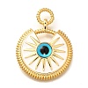 Brass Enamel Pendants KK-U055-12G-01-1
