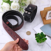 2Pcs 2 Colors Cowboy Theme Cowhide Floral Embossed Corset Belts AJEW-CL0002-12B-3