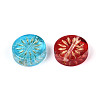 Baking Paint Transparent Glass Beads DGLA-N018-19-2