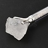 Raw Natural Quartz Crystal Chip on Top Ball-Point Pen AJEW-G063-01B-2