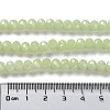 Baking Paint Imitation Jade Glass Bead Strands LS-DGLA-A034-J8MM-A21-5