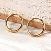 201 Stainless Steel Hoop Earrings LS-EJEW-P304-15B-G-1