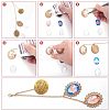 DIY Zinc Alloy Graduation Season Hat Brims Photo Pendant AJEW-CA0002-29-6