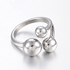 Tarnish Resistant 304 Stainless Steel Finger Rings RJEW-H125-12G-2