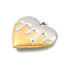 304 Stainless Steel Pendants STAS-M123-03D-PG-2