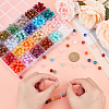   24 Colors Round Imitation Gemstone Acrylic Beads OACR-PH0004-09C-3