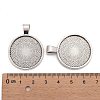 Tibetan Style Alloy Pendant Cabochon Settings TIBE-R295-055AS-FF-3