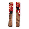 Transparent Resin & Walnut Wood Big Pendants RESI-TAC0017-70-A06-2
