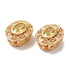 Brass with Glass Multi-Strand Links KK-B074-15G-05-2