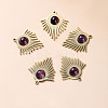 Bohemia Style Natural Amethyst Pendants LS-BOHO-PW0001-060D-02-1