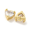Rack Plating Brass Micro Pave Cubic Zirconia Charms KK-C038-08G-2