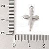 Anti-Tarnish 304 Stainless Steel Pendants STAS-P369-06P-3
