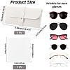1Pc Rectangle Shape PVC Leather Eyeglass Cases AJEW-CN0003-63A-2