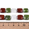 Natural Canada Jade & Red Jasper & Rainbow Moonstone Beads Strands G-T144-18A-01-5
