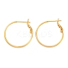 Brass Hoop Earrings EJEW-R014-17A-G-4