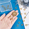 20Pcs 2 Style 304 Stainless Steel Linking Ring STAS-UN0045-88-3
