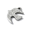 Anti-Tarnish 304 Stainless Steel Pendants STAS-L022-442P-2