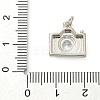 Brass Pave Cubic Zirconia Pendants KK-Z120-58B-P-3