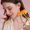 Butterfly Dancer Enamel Pin with Rhinestone JEWB-P016-01G-01-2