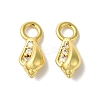 Brass Micro Pave Cubic Zirconia Pendant KK-H487-18G-1