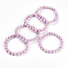 Natural Kunzite Round Beads Stretch Bracelets for Women Men BJEW-T022-05A-1