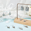 8 Pairs 4 Styles Blank Glass Dome Dangle Earrings EJEW-AB00027-4