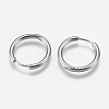 Tarnish Resistant 304 Stainless Steel Huggie Hoop Earring Findings LS-STAS-I097-051A-1