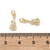 SHEGRACE Brass Micro Pave Cubic Zirconia Pendants XGRQ3D694-479G-3