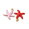 304 Stainless Steel Enamel Charms STAS-Q363-14D-G-2