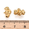 Twist Corrugated 304 Stainless Steel Beads STAS-T072-13B-G-3