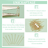 200Pcs 304 Stainless Steel Flat Head Pins STAS-UN0058-92C-G-4