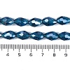 Transparent Electroplate Glass Beads Strands EGLA-N013-T10mm-B25-4