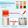 30 Yards 6 Colors Polyester Wavy Fringe Trim Ribbons OCOR-TA0001-65-3