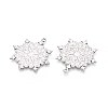 304 Stainless Steel Christmas Snowflake Pendants STAS-T067-38P-2