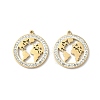 304 Stainless Steel Rhinestone Pendants STAS-V015-08G-1