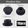 10Pcs Silicone Hole Plugs AJEW-GF0011-66E-2