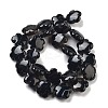 Dyed & Heated Natural Black Agate Beads Strands G-F769-A01-01-3