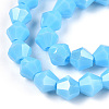Opaque Solid Color Electroplate Glass Beads Strands LS-EGLA-A039-P6mm-A12-2
