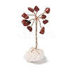 Natural Red Jasper Chips Tree of Life Decorations DJEW-P022-01A-02-1