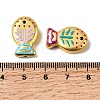 Baking Paint Glass Enamel Beads GLAA-B035-01-5