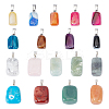 Natural Mixed Gemstone Pendants G-PH0001-07-1