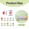 1420Pcs 10 Colors Glass Seed Beads SEED-TA0001-53-4