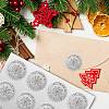 34 Sheets Silver Foil Embossed PET Picture Sticker DIY-WH0528-001-6