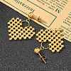 Ion Plating(IP) 304 Stainless Steel Stud Earrings for Women EJEW-A119-21G-2