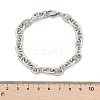 304 Stainless Steel Mariner Link Chain Bracelets for Women BJEW-F488-54C-P-5
