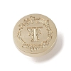 Golden Tone Wax Seal Brass Stamp Head DIY-B079-01G-T-2